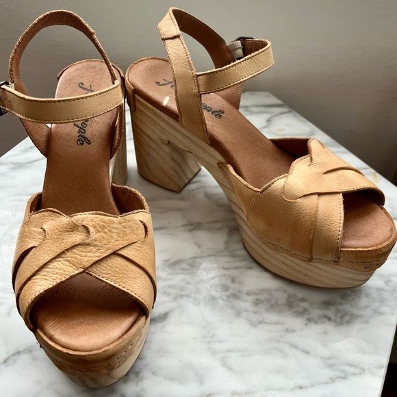 Free People Shoes - Free People Orion Woven Platform Clogs